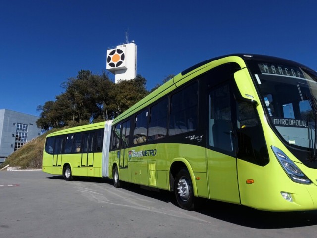 Volvo y Marcopolo exportan 20 autobuses más articulados al BRT de Guatemala
