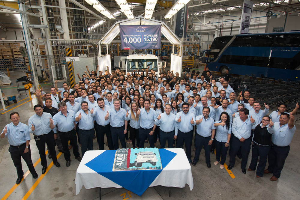 MAN Latin America celebró 4,000 unidades producidas en planta de México
