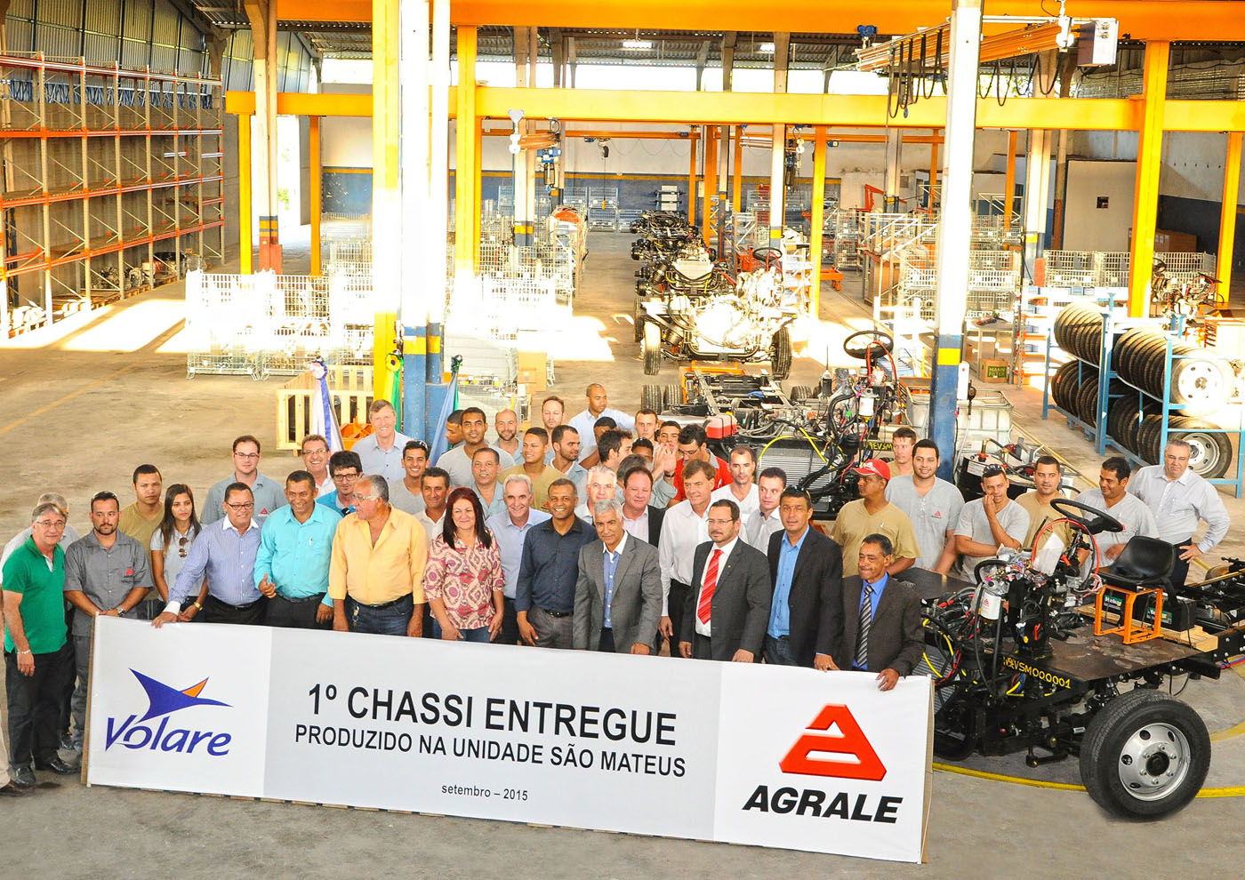 Agrale hace entrega de los primeros chasis de ómnibus producidos en la nueva fábrica de São Mateus