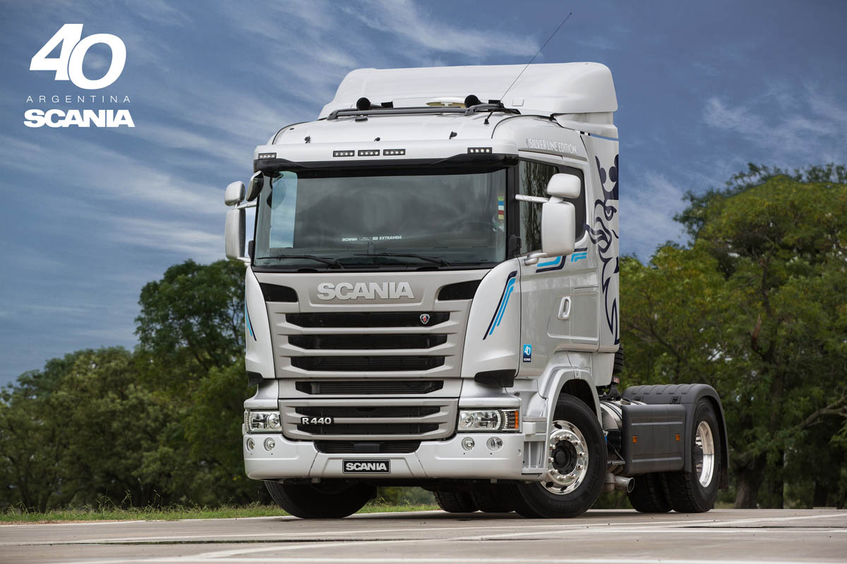 Scania Argentina lanza una edición limitada de camiones por su 40° aniversario: Silver Line Edition