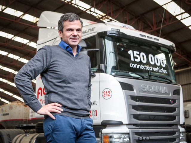 Scania Argentina entregó el camión 150.000 con sistema de gestión de flotas activado