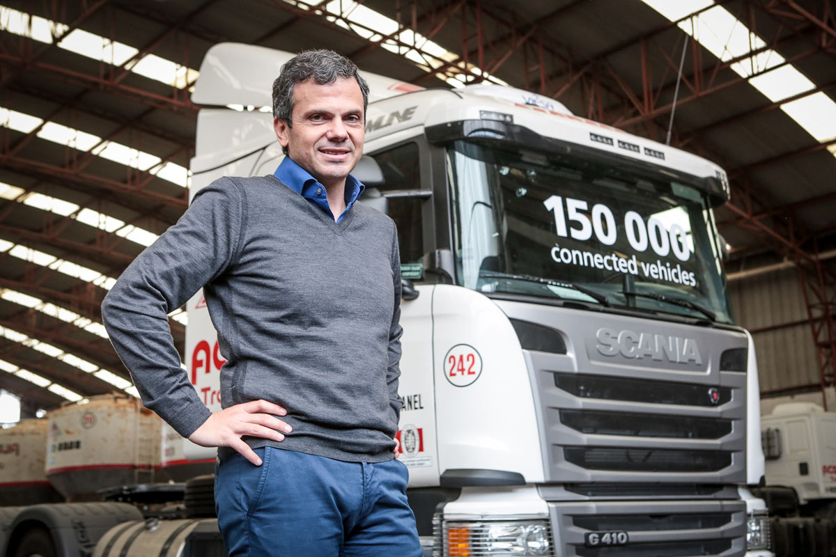 Scania Argentina entregó el camión 150.000 con sistema de gestión de flotas activado