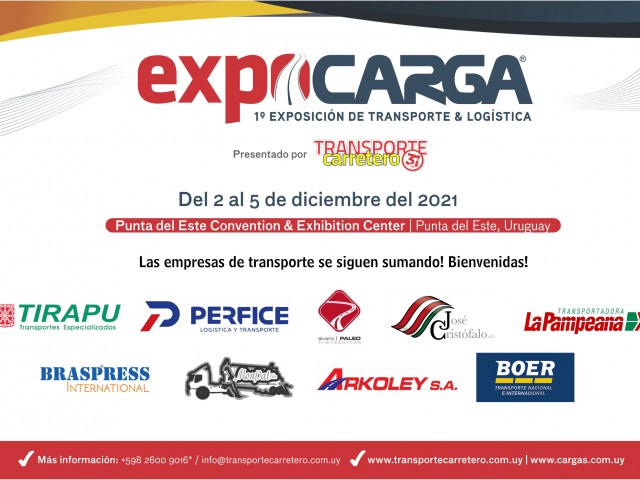 Las empresas de transporte de Argentina, Brasil y Uruguay marcan presencia en EXPOCARGA 2021