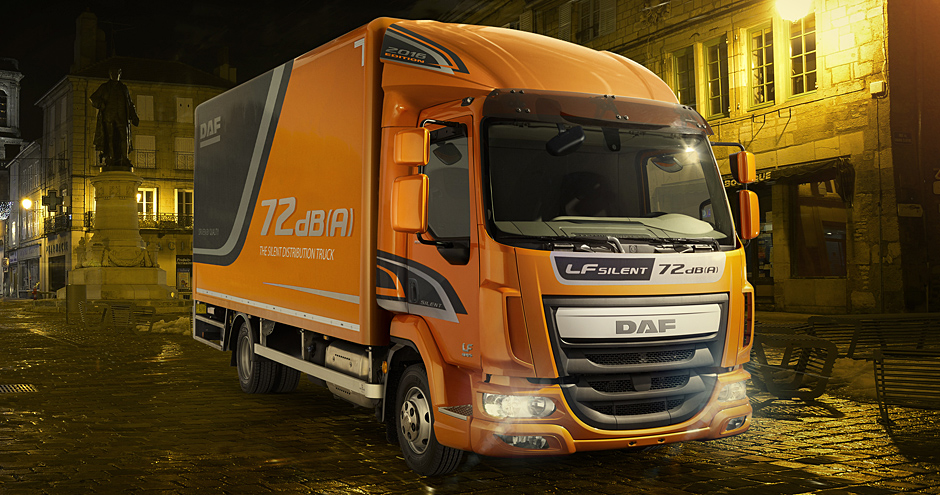 DAF presenta ahora también el camión de distribución LF ultrasilencioso