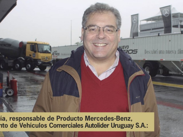 Daniel García, responsable de Producto Mercedes-Benz, Departamento de Vehículos Comerciales Autolider Uruguay S.A.: “Estamos dando un paso gigante en productividad”