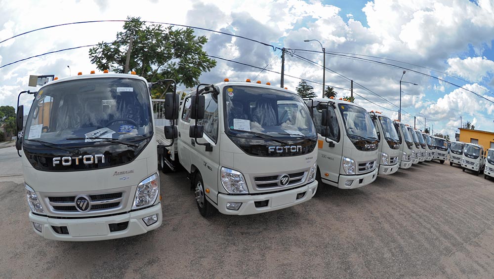 Vialidad adquirió 22 camiones para renovar flota de vehículos para bacheo de calles en el interior del país
