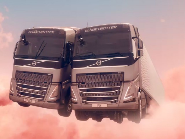 Dos camiones Volvo se enamoran en el nuevo vídeo de la marca sueca