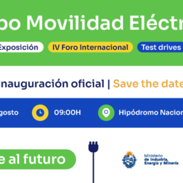 Expo Movilidad Eléctrica será el 30 y el 31 de agosto