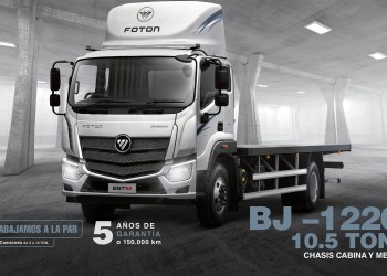 FOTON Aumark BJ-1226 - Chasis cabina y media | Capacidad de carga: 10.5 toneladas