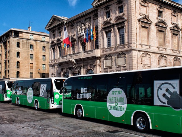 Seis autobuses lrizar i2e inauguran la primera línea 100% eléctrica de Francia