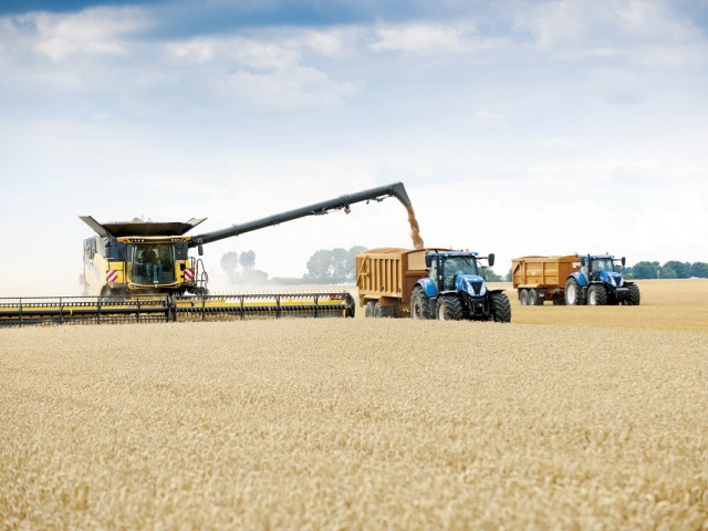 La CR10.90 de New Holland Agriculture rompe el récord mundial Guinness para la mayor cantidad de trigo cosechado en ocho horas