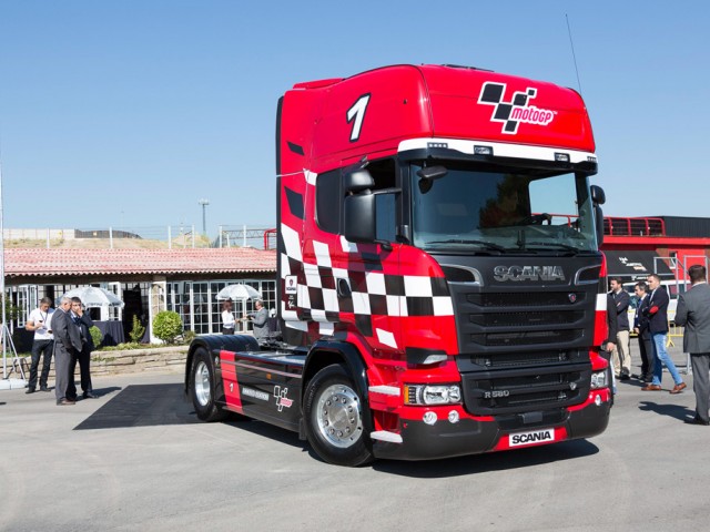 En España, Scania presentó el Scania V8 MotoGP Limited Edition
