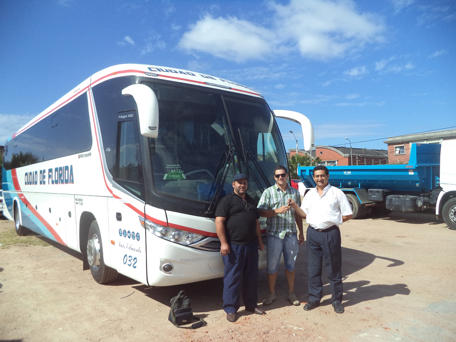 Llegó el primer ómnibus con motorización EURO V a Uruguay