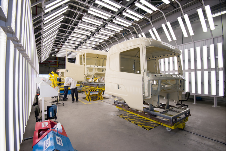 Scania pone en funcionamiento su nueva fábrica de pintura en Brasil