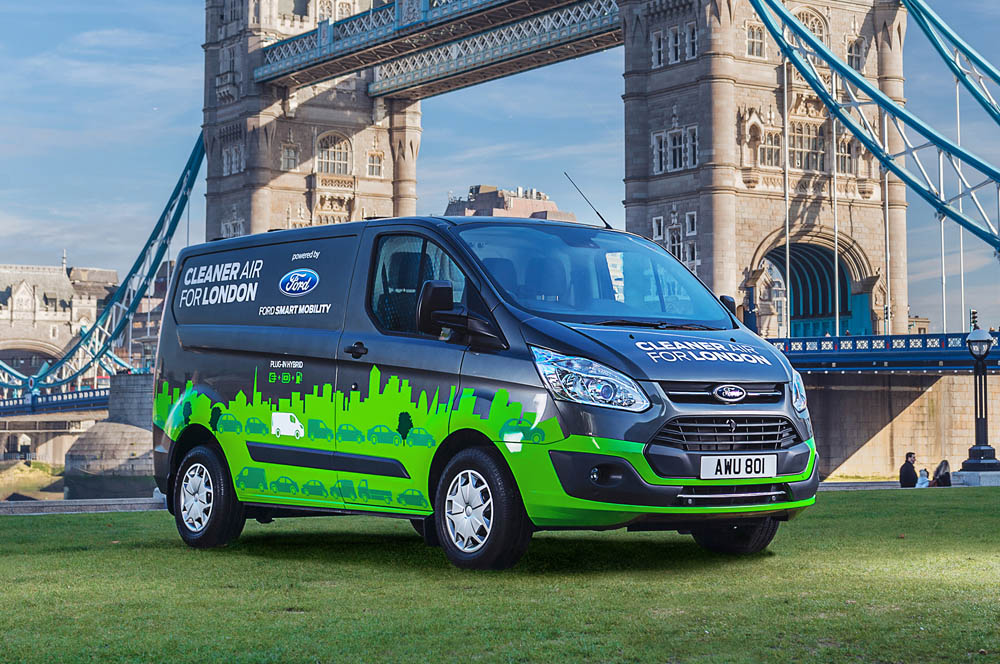 Ford anuncia un nuevo proyecto en Londres para probar el nuevo furgón Tránsit Hibrido Custom Plug-In