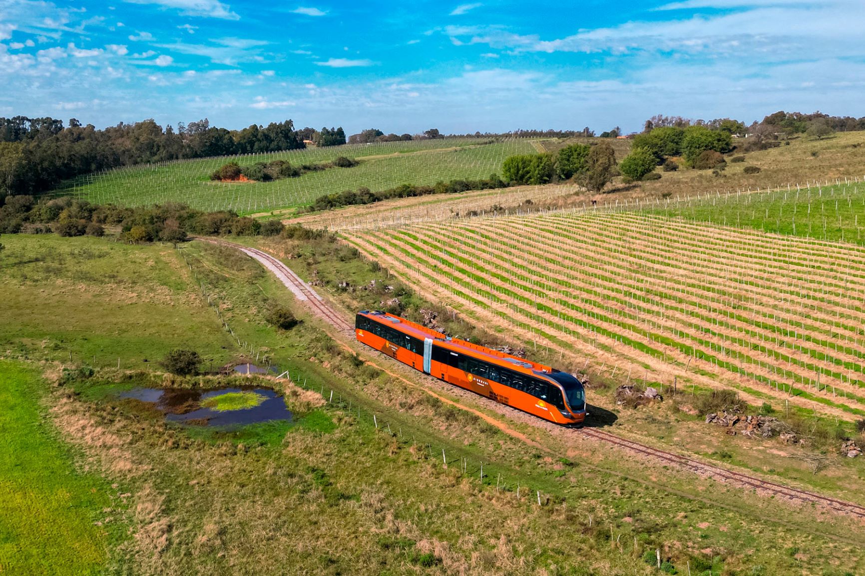 Prosper, de Marcopolo Rail, inicia operación en Trem do Pampa de Sant'Ana do Livramento