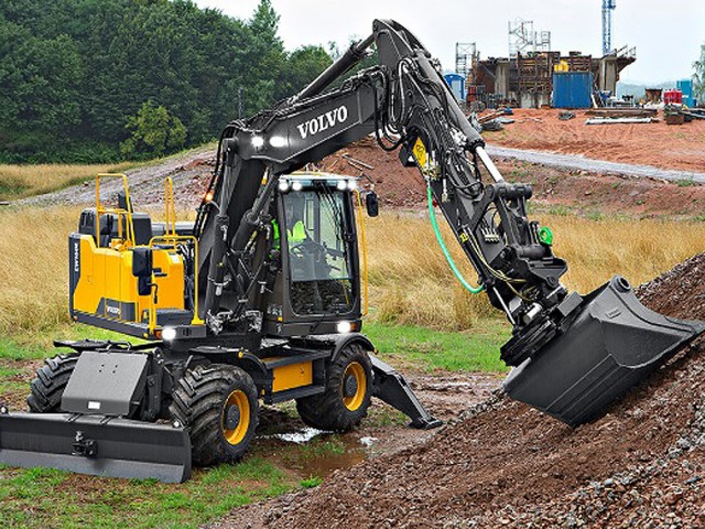 Las excavadoras Volvo EW160E y EW180E llevan la productividad hasta nuevas cotas