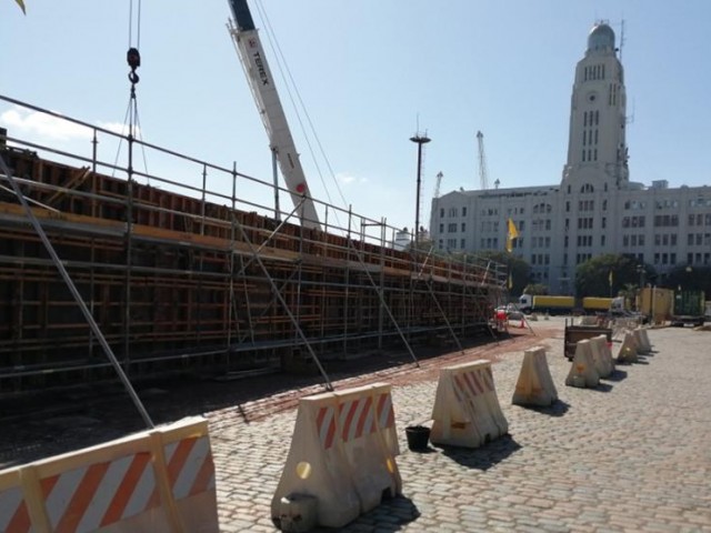 Aduanas avanza en obras para instalar nuevos escáneres en el puerto de Montevideo