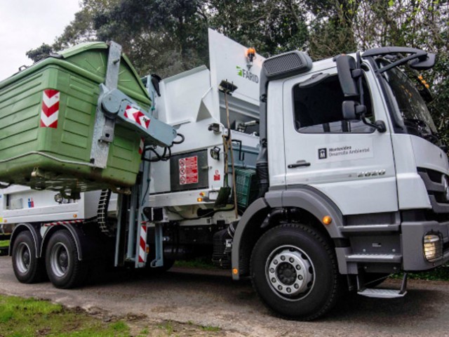 Ya trabajan los nuevos camiones de limpieza en Montevideo