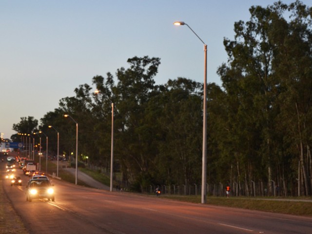 MTOP habilitó red lumínica en Ruta 5, en Durazno, con inversión de doce millones de pesos