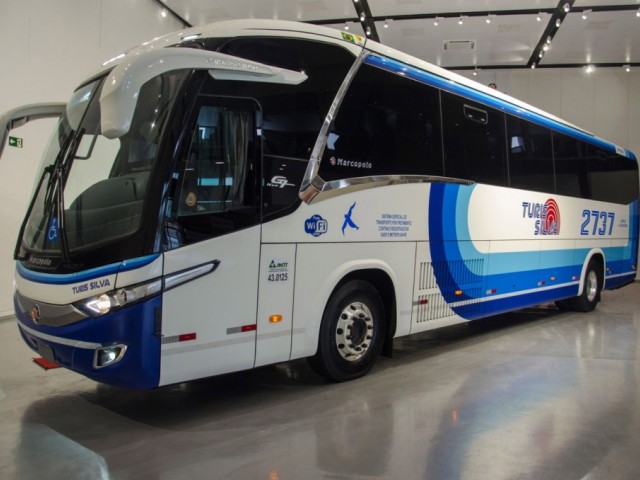 Marcopolo y Scania suministran Turis Silva el primer autobús de carga con GNC en Brasil