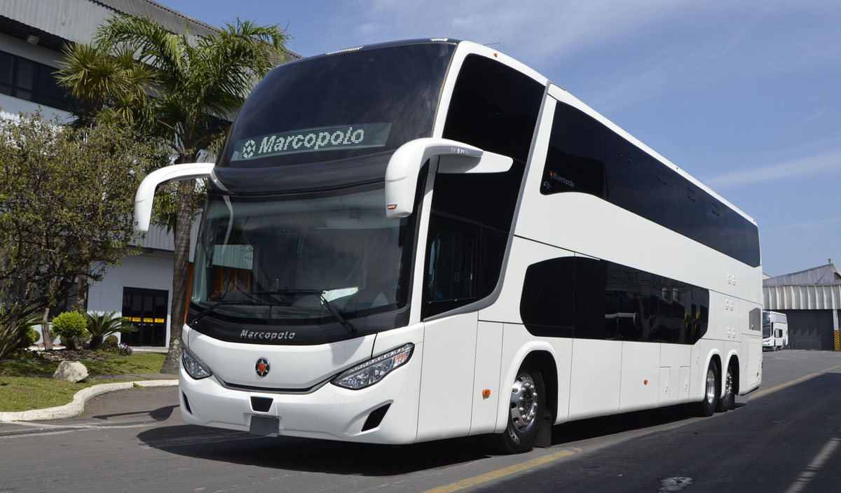Marcopolo desarrolla autobuses de carreteras de dos pisos exclusivo para operador de transporte de México