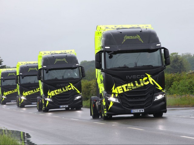 La flota multienergía de IVECO forma parte de la etapa europea de la gira mundial M72 de Metallica