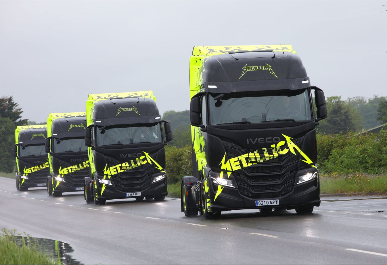 La flota multienergía de IVECO forma parte de la etapa europea de la gira mundial M72 de Metallica