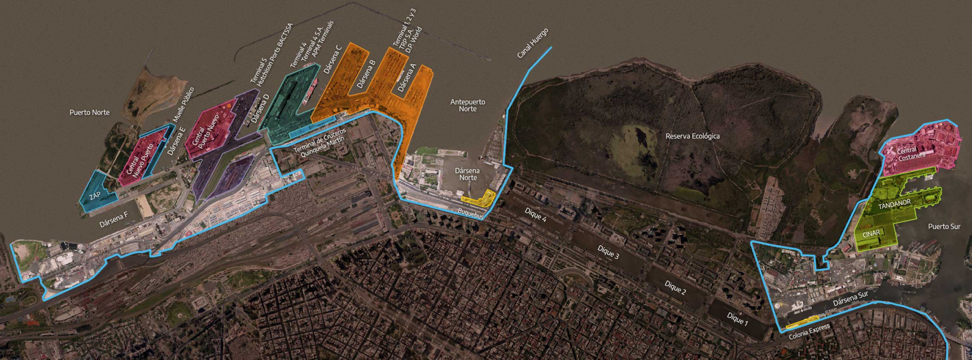 El Puerto Buenos Aires aumentó sus cargas totales y el movimiento de contenedores respecto a 2019