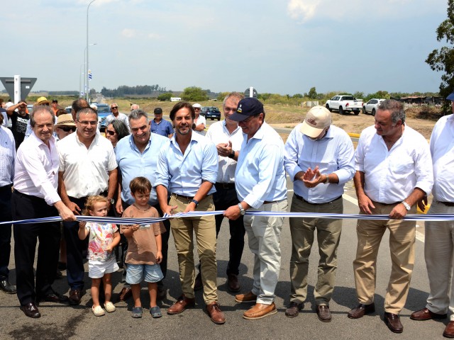 Inauguración del bypass en ruta 6, kilómetro 201.400