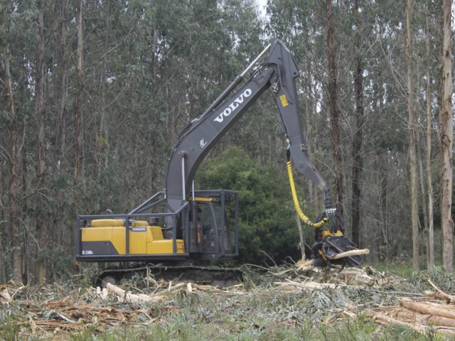 Volvo presenta en Uruguay las excavadoras específicas para la cosecha forestal